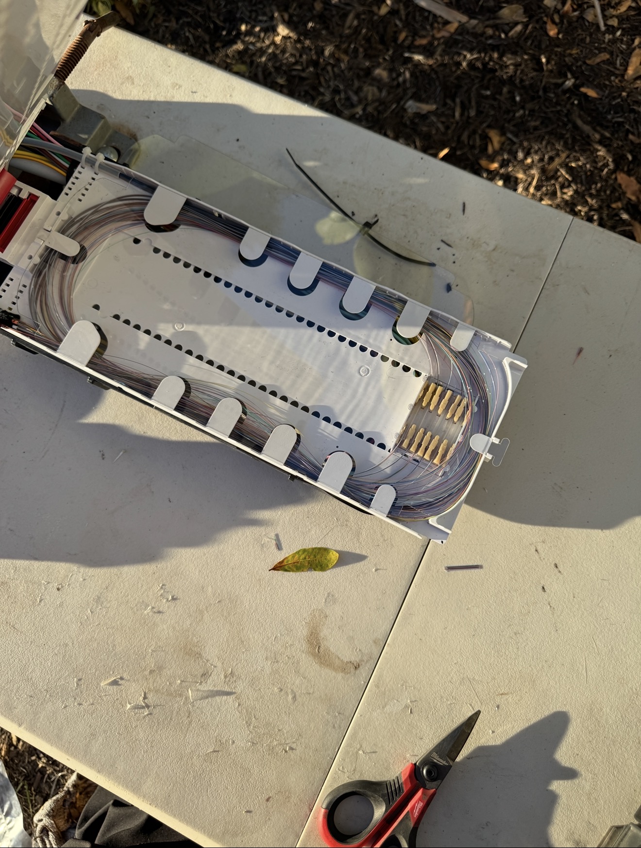 Fiber splicing at Jacksonville multifamily OSP deployment